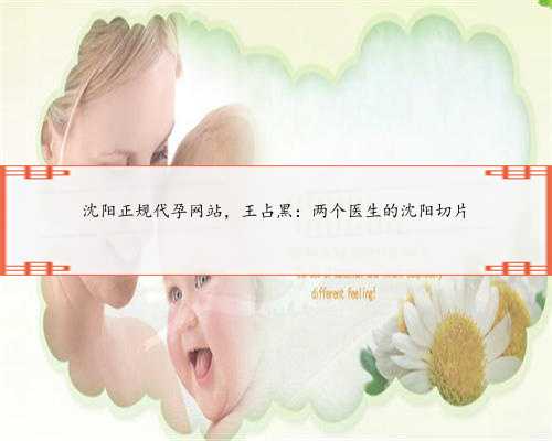 沈阳正规代孕网站，王占黑：两个医生的沈阳切片